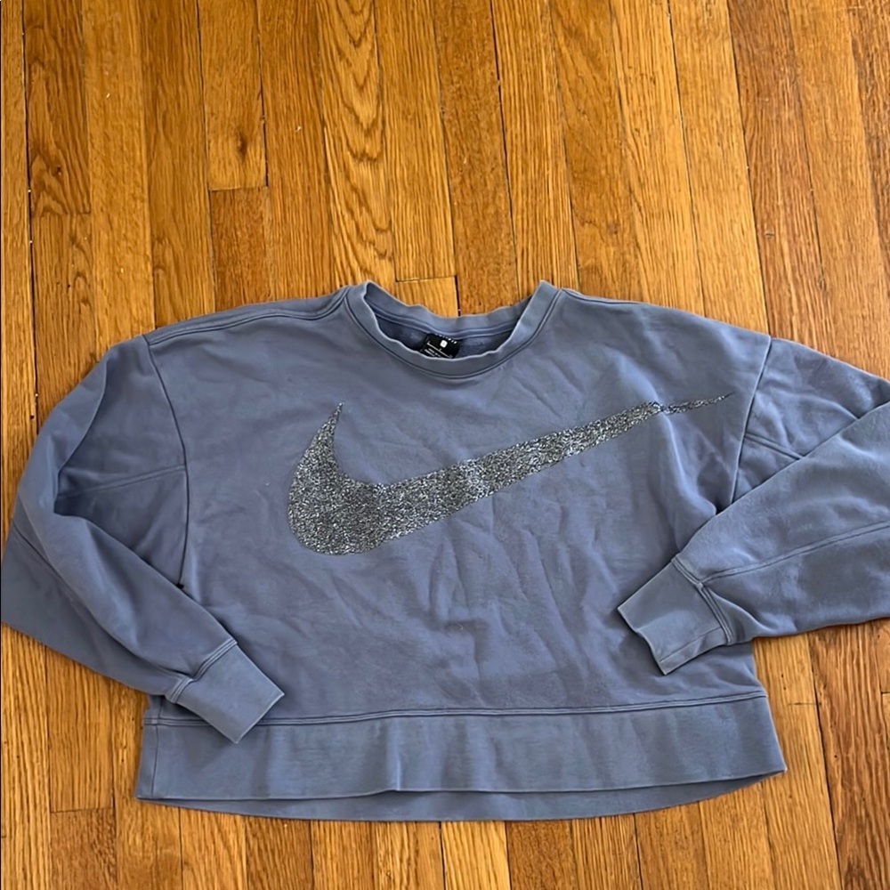 Nike Women's Blue boxy sweatshirt size small - Picture 1 of 1
